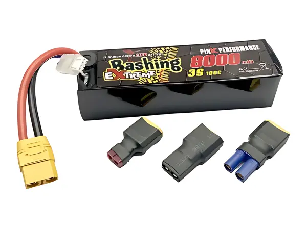 Pink Extreme Bashing LiPo 3S 11.1V-8000-100C Multi 157x47x34mm 515g — image 1 of 3