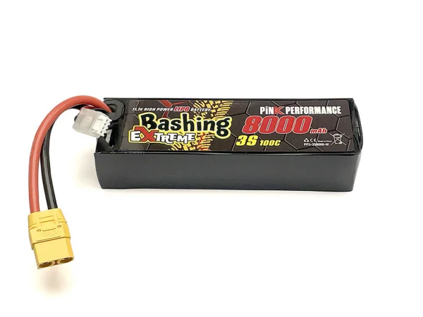Pink Extreme Bashing LiPo 3S 11.1V-8000-100C Multi 157x47x34mm 515g — image 2 of 3