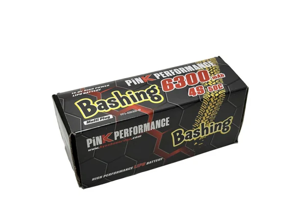 Pink Bashing LiPo 4S 14.8V-6300-50C (Multi) 139x47x49mm 600g — image 2 of 3
