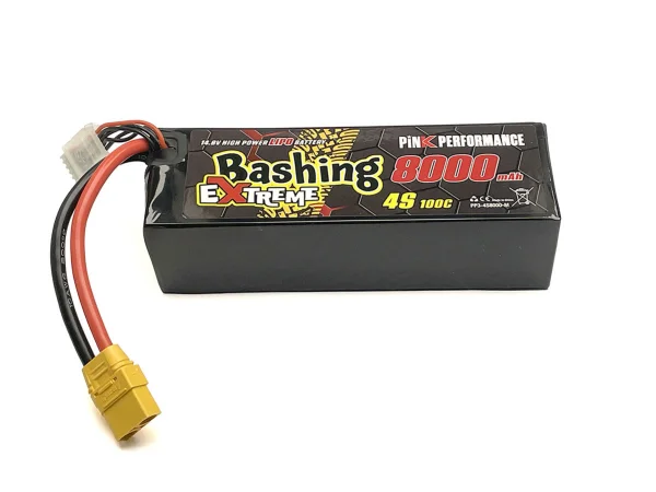 Pink Extreme Bashing LiPo 4S 14.8V-8000-100C Multi 157x53x42mm 760g — image 2 of 3