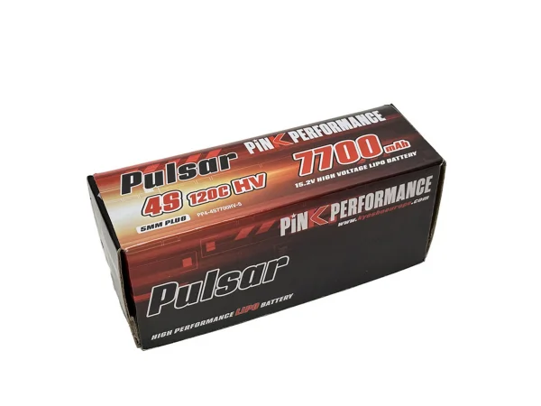 Pink Performance Pulsar LiPo 4S 15.2V-7700-130C(5mm) 139x47x48mm 600g — image 1 of 5