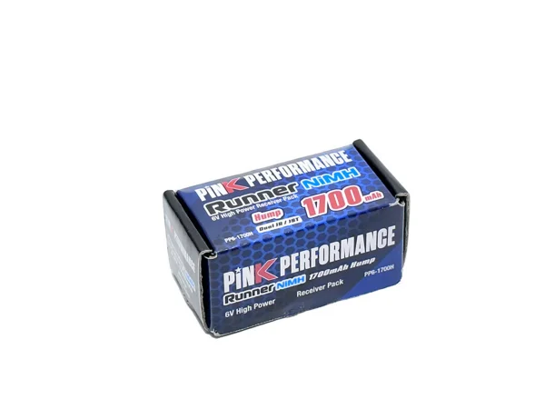 Pink Runner Rx NiMh 6.0V-1700 (Dual JR-JST) 51x32x31mm 120g - Hump — image 1 of 2