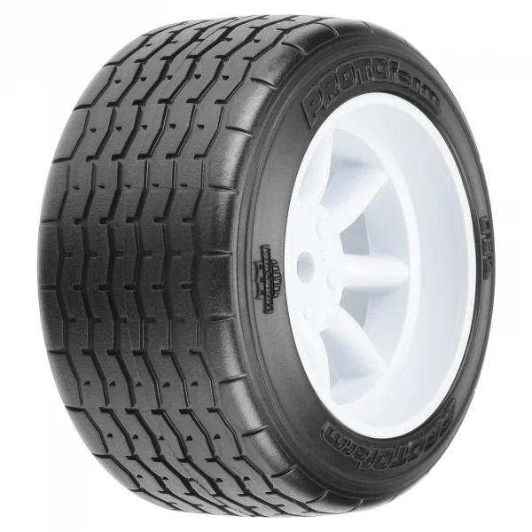 ProLine Protoform Vta Rear Tyres 31mm Mounted On White Wheels (2)