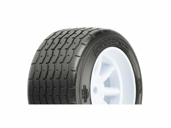 ProLine Protoform Vta Rear Tyres 31mm Mounted On White Wheels (2)