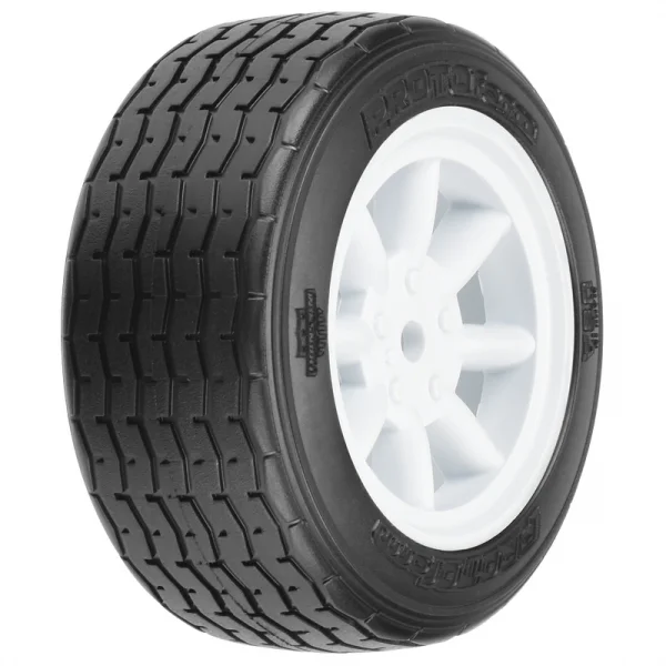 ProLine Protoform Vta Front Tyres 26mm Mounted On White Wheels (2)