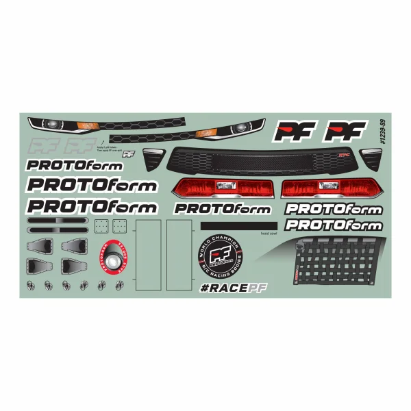 1:10 RT-C Light Weight Clear Body: Oval