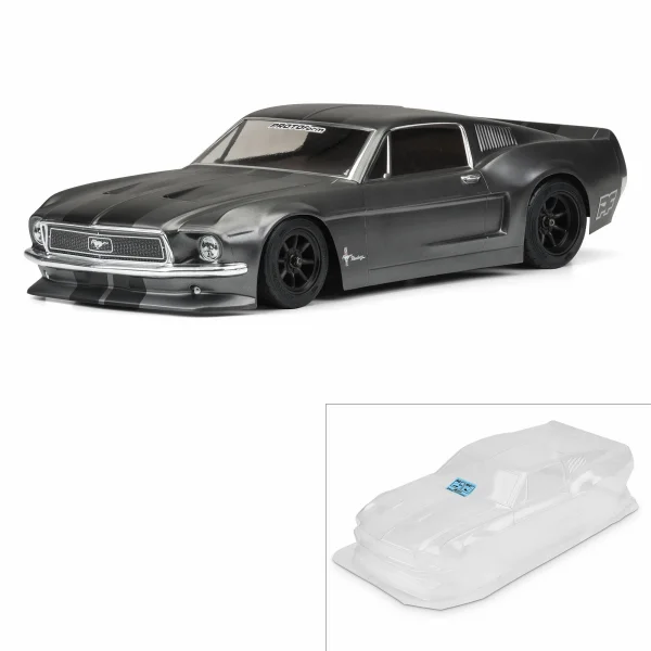 Protoform 1968 Ford Mustang VTA Clear Bodyshell - 200mm