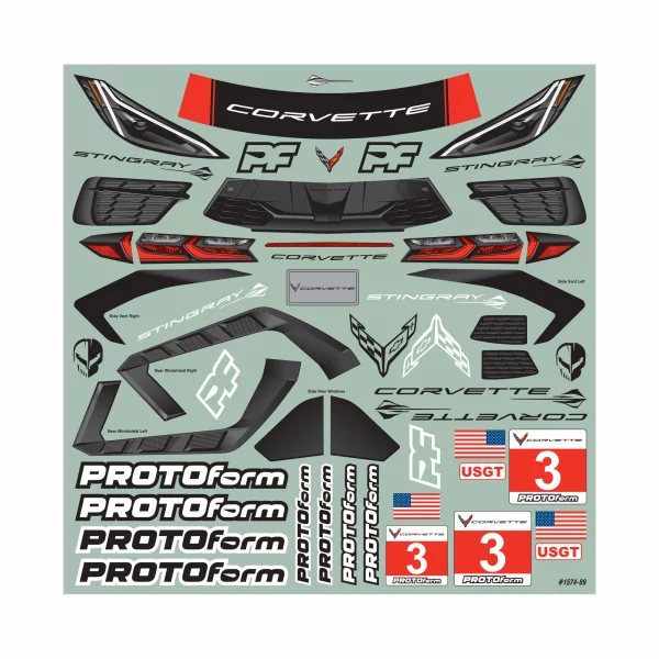 ProLine Protoform Chevrolet Corvette C8 Clear Body 190mm