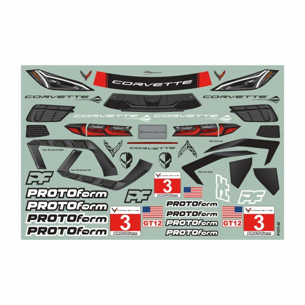 ProLine Protoform Chevrolet Corvette C8 Clear Body For GT12