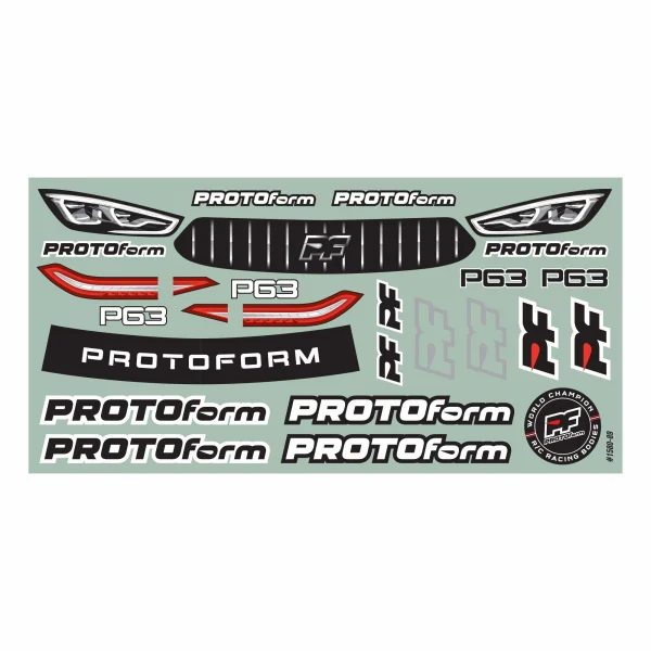 ProLine Protoform P63 Pro-Lite (0.5mm) Clear Bodyshell - 190mm