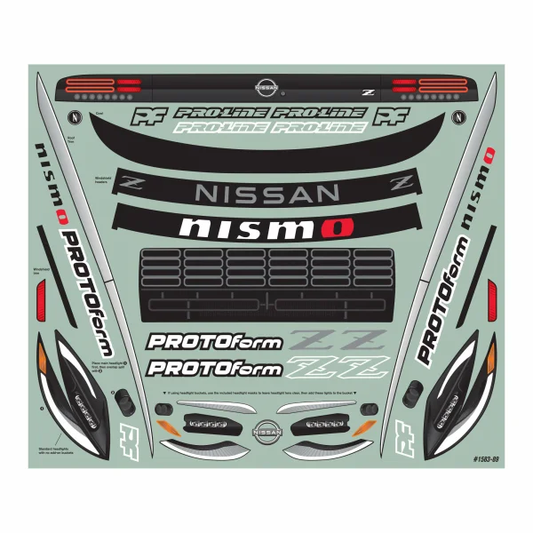 ProLine 2023 Nissan Z Clear Bodyshell - Fits Arrma Vendetta/Infraction