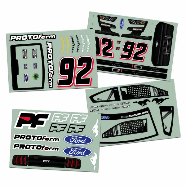 Protoform 2022 NASCAR Cup Series Ford Mustang Clear Body - Infraction