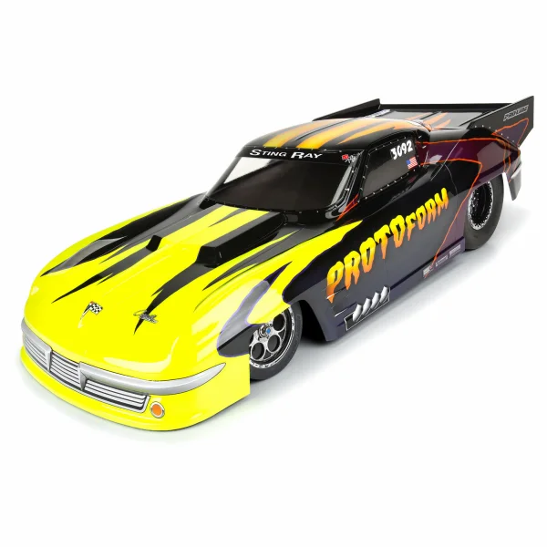 1:10 1963 Chevrolet Corvette Stingray Pro Mod Clear Body: Dr