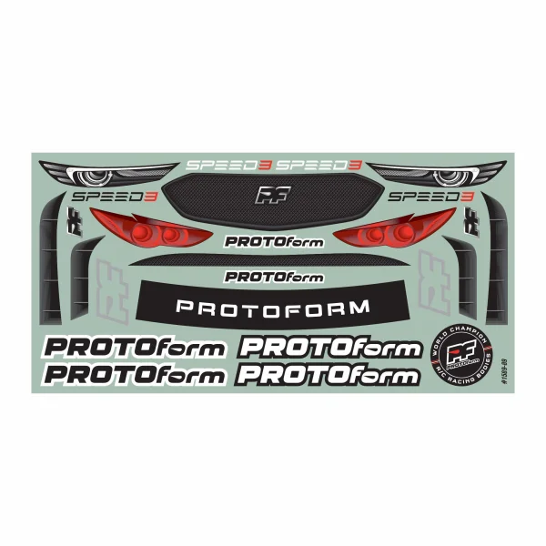 Protoform Speed3 Clear FWD (Frontie) Bodyshell - 190mm