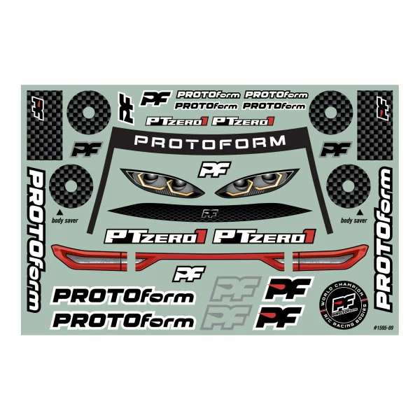 PROTOForm PTzero1 Light Weight (0.65mm) 190mm Clear Bodyshell