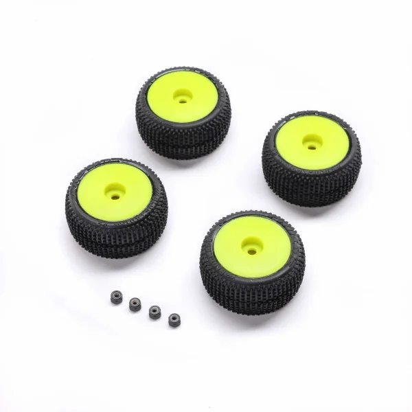 Blockade Tire - Pro-Line OE - Wheel - Yellow - Mounted: Micro-T