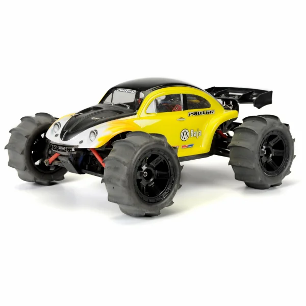 ProLine Sling Shot 2.2 Buggy / 1:16 Revo Sand Tyres on Black Desperado Wheels - 1 Pair