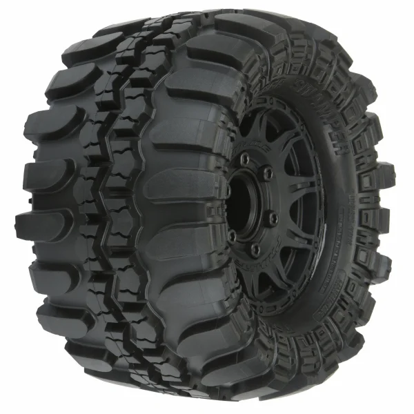ProLine Interco TSL SX Super Swamper 2.8 Tyres Mounted on Black Raid 6X30 Removable Hex Wheels - 12mm Hex