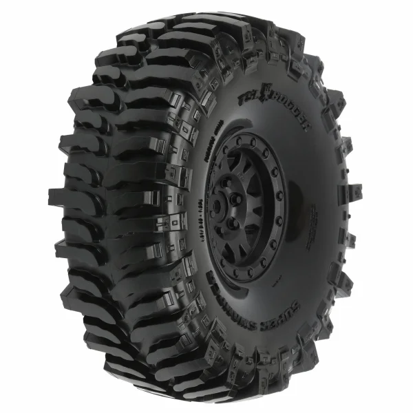 ProLine Interco Bogger 1.9 G8 Rock Terrain Truck Tyres on IMPULSE Black Beadlock Wheels (2) ** CLEARANCE **