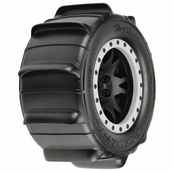 ProLine Slingshot 4.3 Pro-Loc Sand Tyres Mounted on IMPULSE X MAXX Wheels (2)