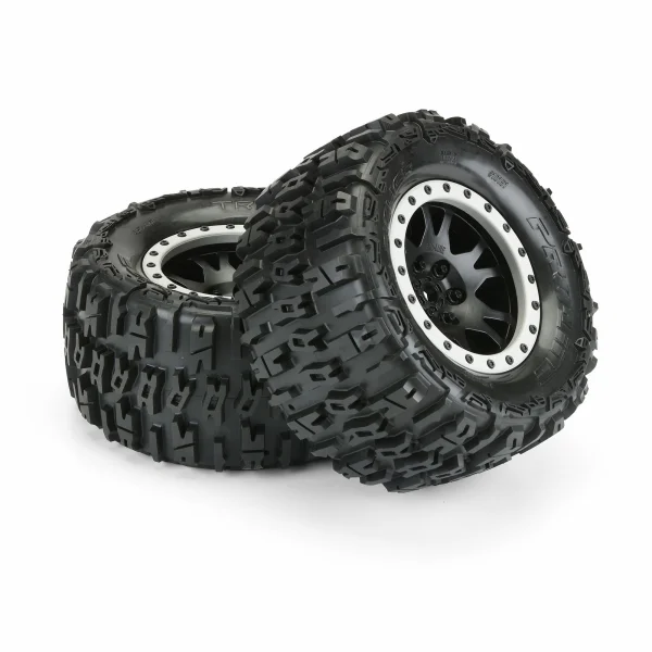 ProLine Trencher 4.3 Pro-Loc Tyres Mounted on IMPULSE Black X MAXX Wheels (2)