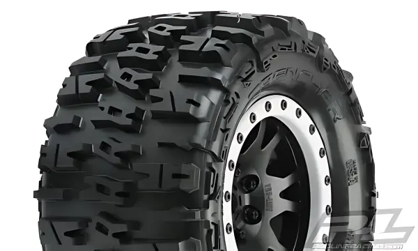 ProLine Trencher 4.3 Pro-Loc Tyres Mounted on IMPULSE Black X MAXX Wheels (2) — image 1 of 8