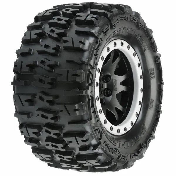 ProLine Trencher 4.3 Pro-Loc Tyres Mounted on IMPULSE Black X MAXX Wheels (2)