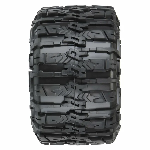 ProLine Trencher HP Belted 3.8 Tyres Mounted on Raid Black 8X32 Wheels - 17mm Hex ** CLEARANCE **