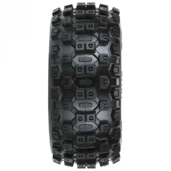 ProLine Badlands MX SC 2.2/3.0 M2 Tyres Mounted on Raid 6X30 Black Wheels (2)