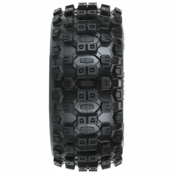 ProLine Badlands MX SC 2.2/3.0 M2 Tyres Mounted on Raid 6X30 Black Wheels (2)