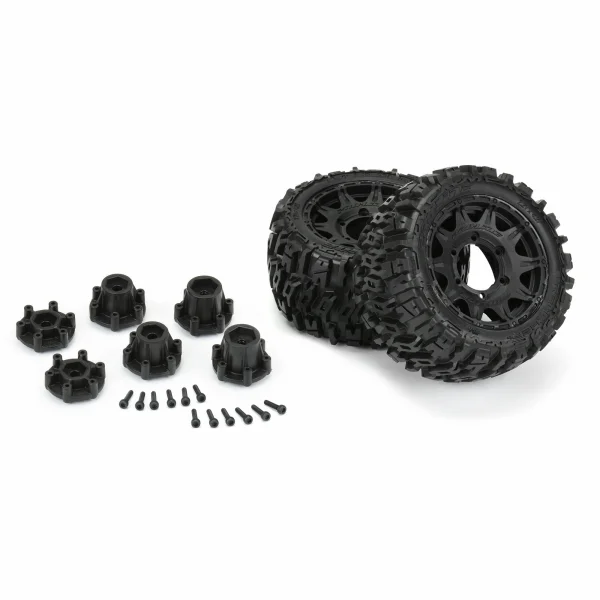 ProLine Trencher 2.8 LP Mounted on Black Raid 6X30 Wheels (2)