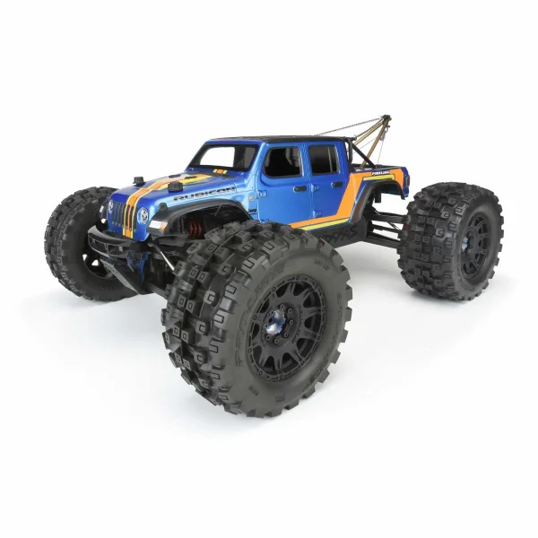 ProLine Badlands MX38 HP Belted 3.8 Tyres Mounted on Raid Black 8X32 Wheels - 17mm Hex