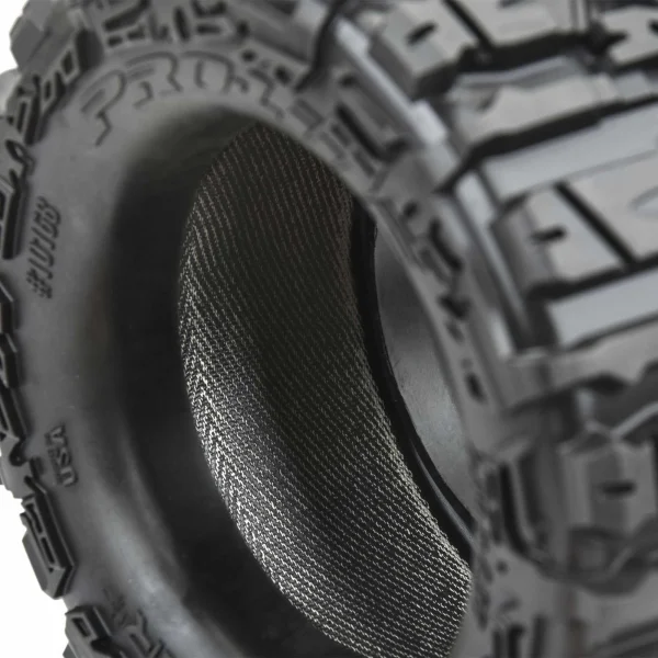 ProLine Trencher HP Belted 2.8 Tyres Mounted On Black 6X30 Removable Hex Wheels - 12mm Hex