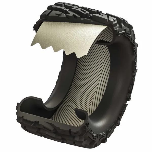 ProLine Trencher HP Belted 2.8 Tyres Mounted On Black 6X30 Removable Hex Wheels - 12mm Hex