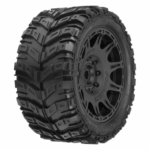 ProLine Masher X HP 5.7 Tyres Mounted on Raid 8x48 Wheels (2)