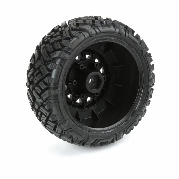 ProLine Icon SC 2.2/3.0 M2 Tyres On Raid 6X30 Black Wheels (2)