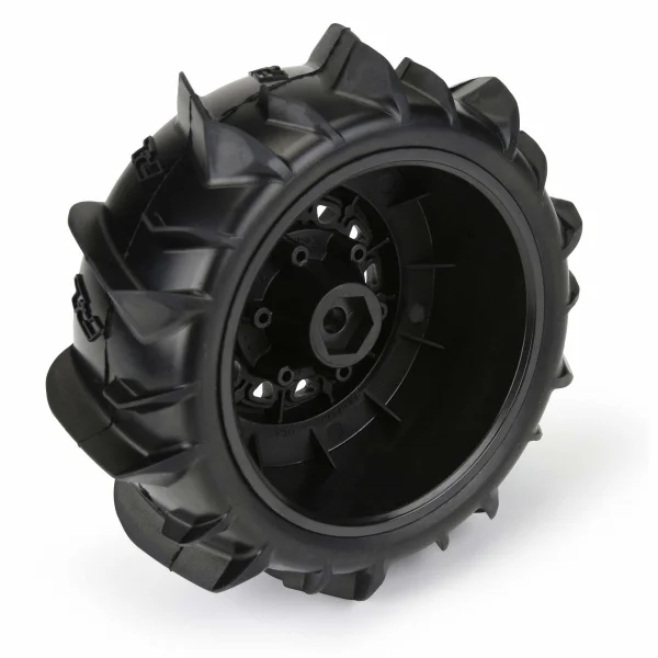 ProLine Dumont Paddle SC Tyres On Black Raid 6x30 SC Wheels (2) ** CLEARANCE **