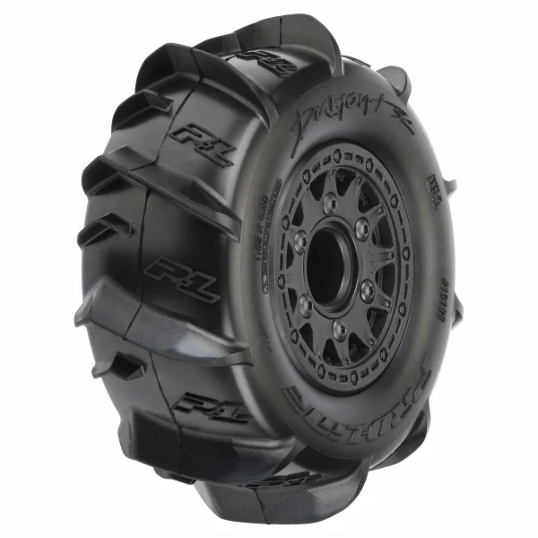 ProLine Dumont Paddle SC Tyres On Black Raid 6x30 SC Wheels (2) ** CLEARANCE **