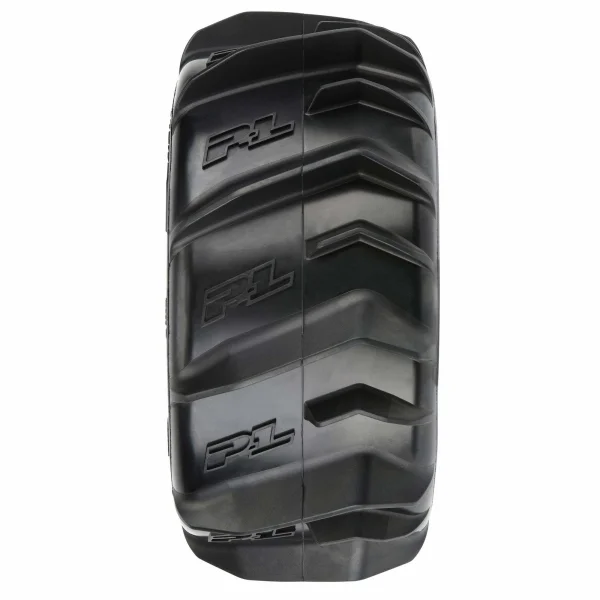 ProLine Dumont 3.8 Paddle Tyres Mounted on Black Raid 8x32 17mm Wheels (2)