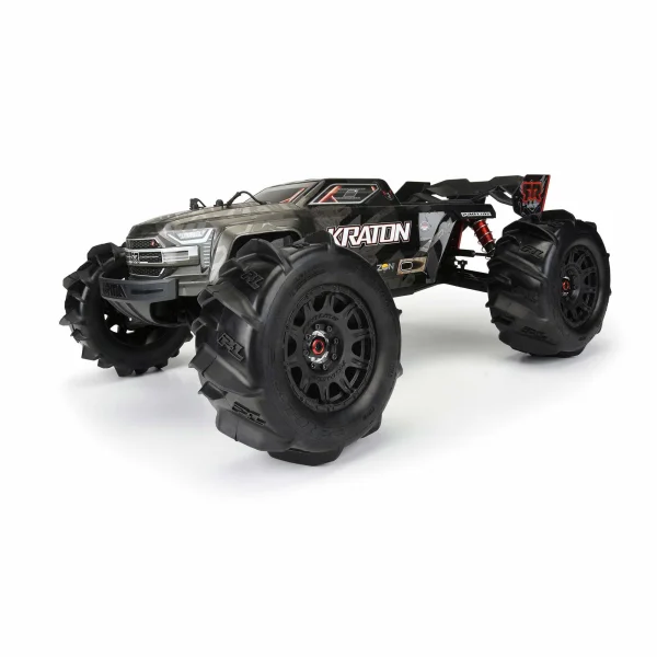 ProLine Dumont 3.8 Paddle Tyres Mounted on Black Raid 8x32 17mm Wheels (2)