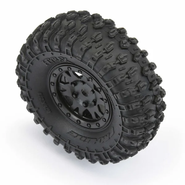 ProLine Hyrax 1.0 Tyres On Mini IMPULSE Wheels For Axial SCX24 (4)