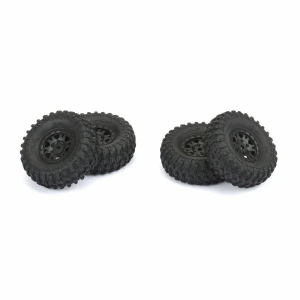 ProLine Hyrax 1.0 Tyres On Mini IMPULSE Wheels For Axial SCX24 (4)