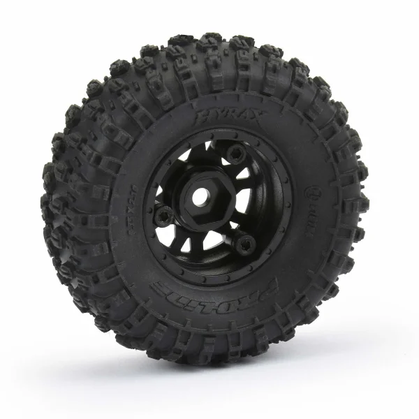 ProLine Hyrax 1.0 Tyres On Mini IMPULSE Wheels For Axial SCX24 (4)