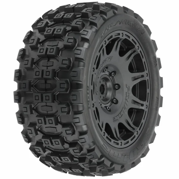 ProLine Badlands MX57 5.7 Tyres Mounted on Raid 8x48 Wheels (2)