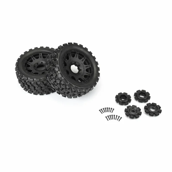 ProLine Badlands MX57 5.7 Tyres Mounted on Raid 8x48 Wheels (2)
