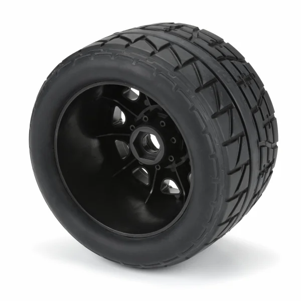 ProLine Menace HP 3.8 Belted Tyre On Raid Black 8x32 17mm Hex Wheels (2)