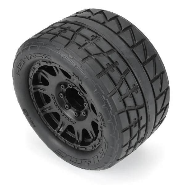 ProLine Menace HP 3.8 Belted Tyre On Raid Black 8x32 17mm Hex Wheels (2)
