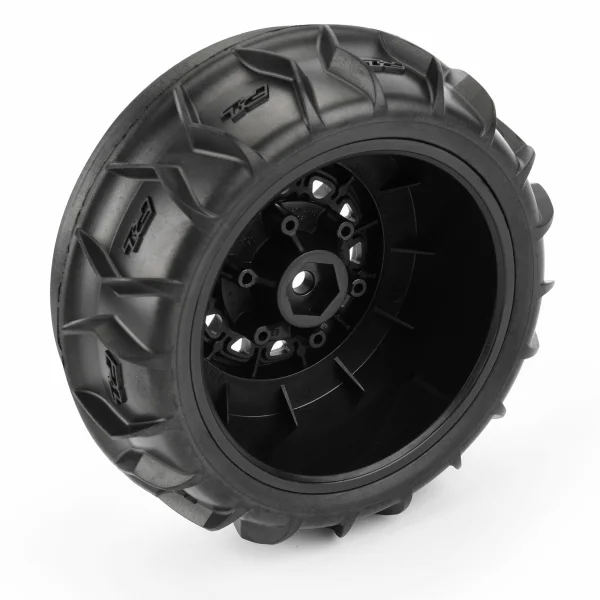 ProLine Dumont SC Front Paddle/Rib Tyres Mounted on On Raid 6X30 Wheels (2)