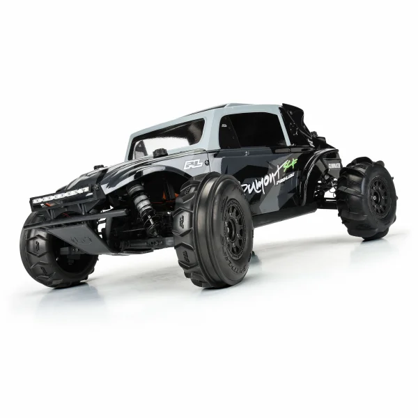 ProLine Dumont SC Front Paddle/Rib Tyres Mounted on On Raid 6X30 Wheels (2)