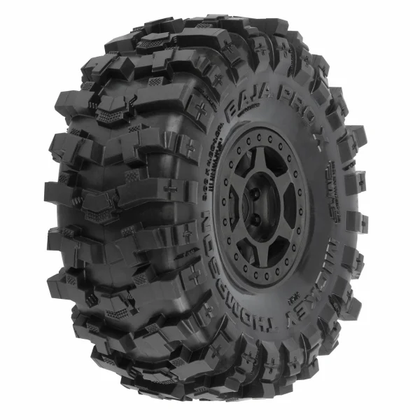 ProLine Mickey Thompson Baja Pro X 1.9 G8 Tyres - Mounted On Black Holcomb Wheels (2)